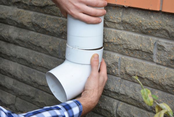 Drainage Downspout Repair in Waynesville