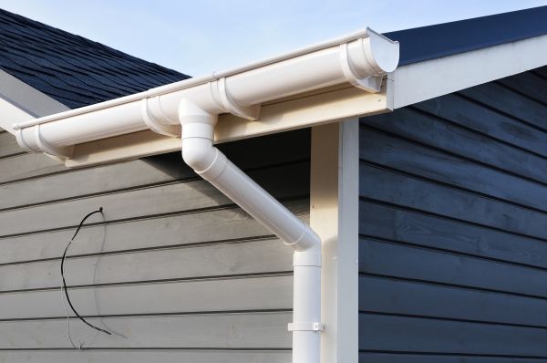 PVC Rain Gutter Installation in Waynesville